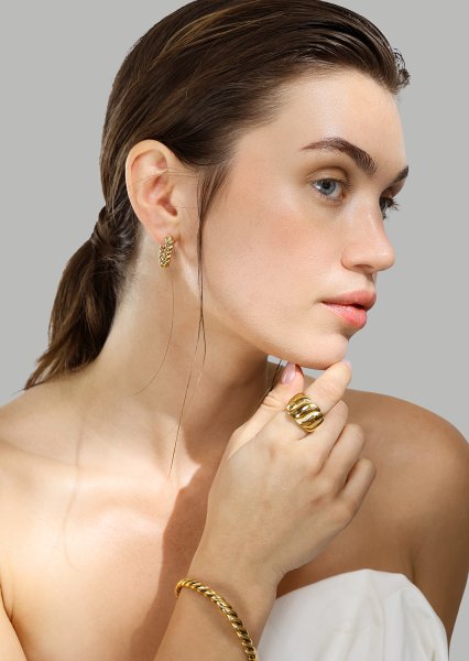 Armband Twist Glow - 18k Guldpläterat