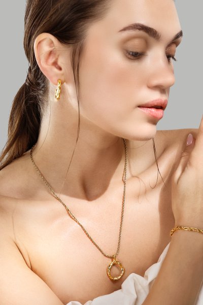Halsband Aurora Wave - 18k Guldpläterat