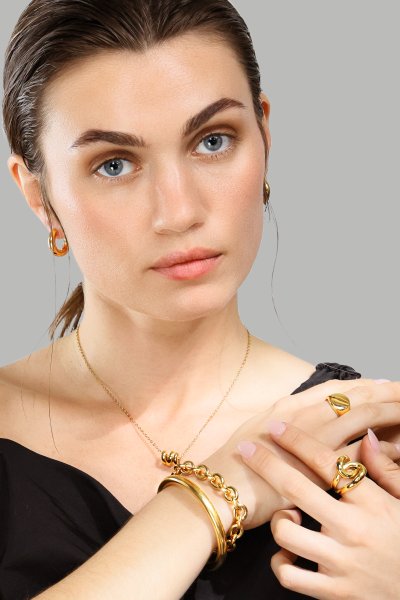 Örhängen Bold Glow – 18k Guldpläterade