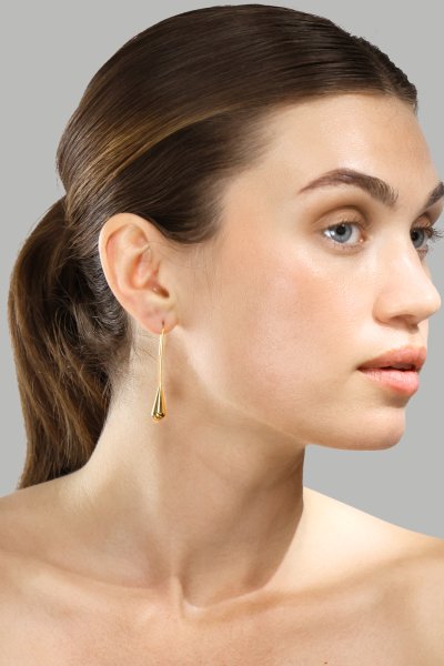 Örhänge Golden Drop Elegance - 18k Guldpläterat
