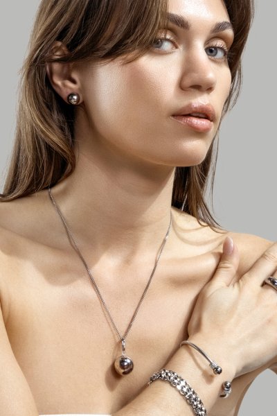 Orb Earrings - Silverpläterade