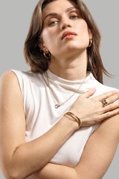 Halsband Orbit – Silver Plated