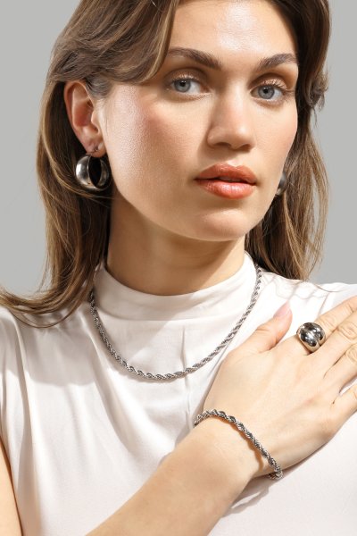 Ring Bold Flow - 18k Silverpläterad