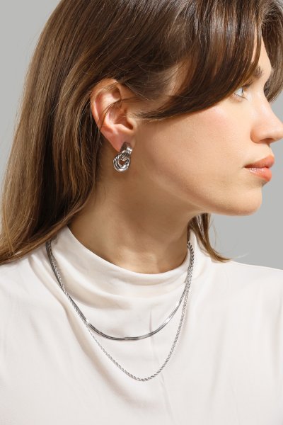 Armband Twist – Silverpläterat