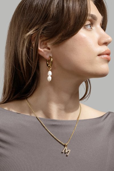 Amulet A-N Halsband – 18k Guldpläterat