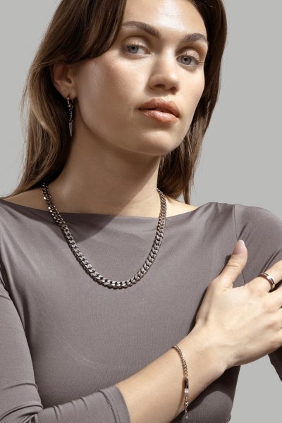 Örhänge Spike Long - Silverpläterat