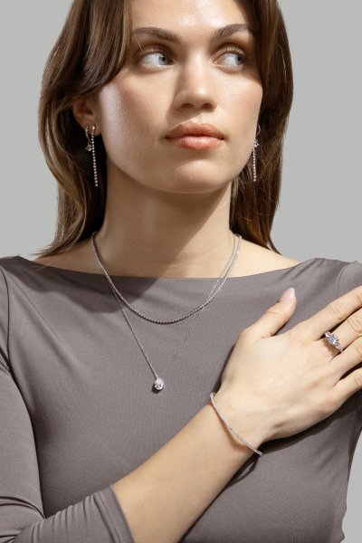 Armband Dainty Sparkle - Silver Plated