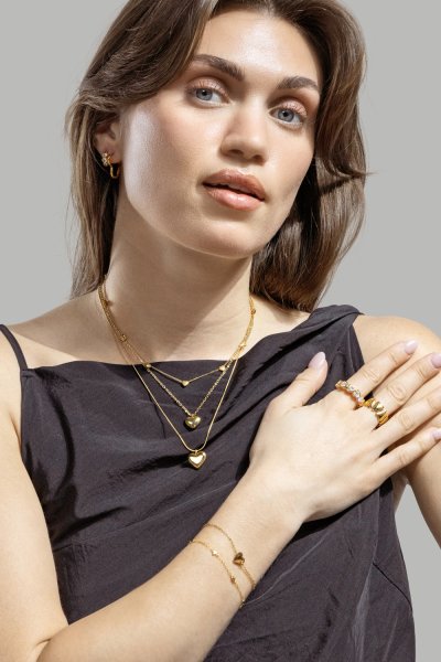 Halsband Eternal Heart - 18k Guldpläterat
