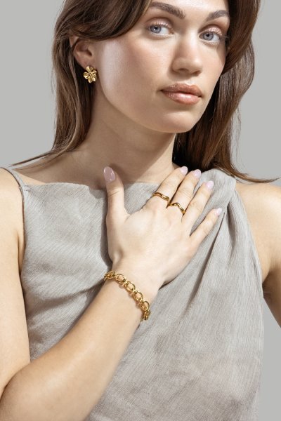 Florabella Örhängen - 18k Guldpläterade
