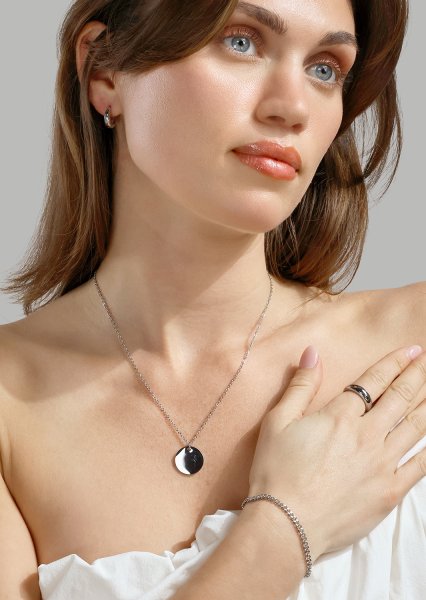 Halsband Zahara - Silverpläterat