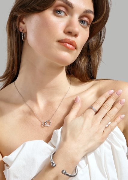 Örhänge Everyday Hoops - Silverpläterat