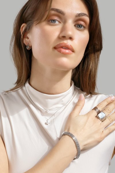 Ring Blanche - Silver Plated