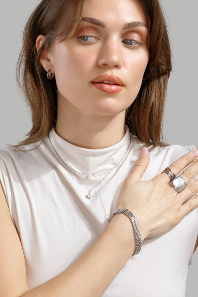 Ring Blanche - Silver Plated