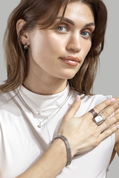 Armband Glowline - Silverpläterat