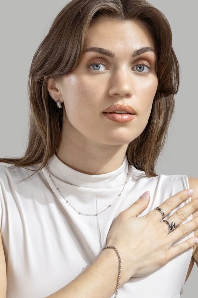 Armband Anchor – Silverpläterat