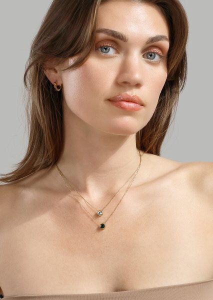 Örhänge Multicolor Shine - 18k Guldpläterat