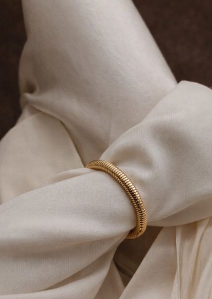 Armband Sculpted Coil - 18k Guldpläterat