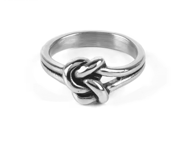 Ring Knot- Silverpläterad
