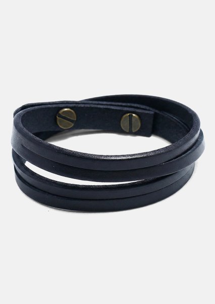 Läderarmband Ebon Twist