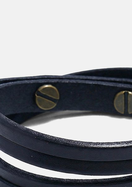 Läderarmband Ebon Twist