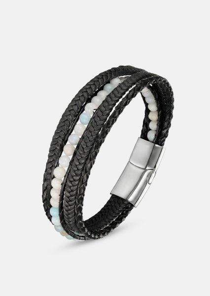 Läderarmband Titan Leaf