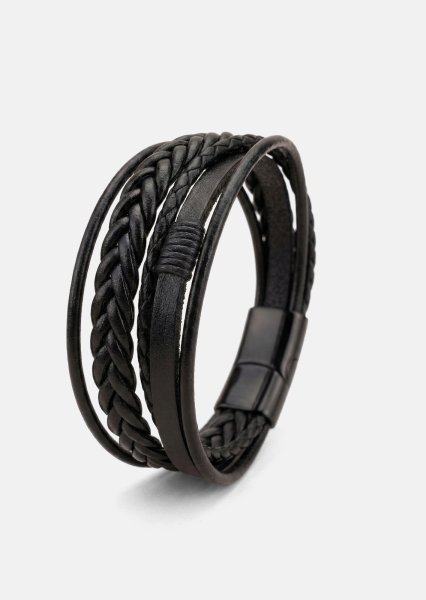 Läderarmband Ebon Serpent