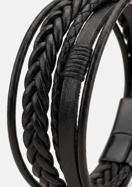 Läderarmband Ebon Serpent