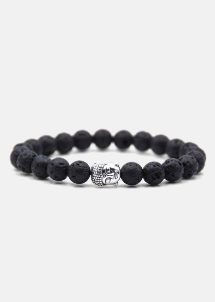Pärlarmband Obsidian Aura