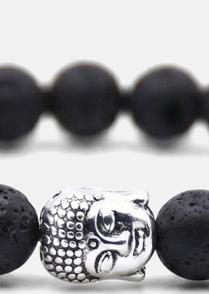 Pärlarmband Obsidian Aura