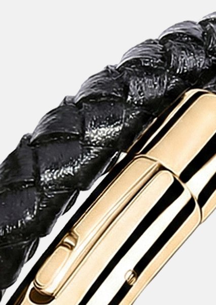 Läderarmband Titan Lattice