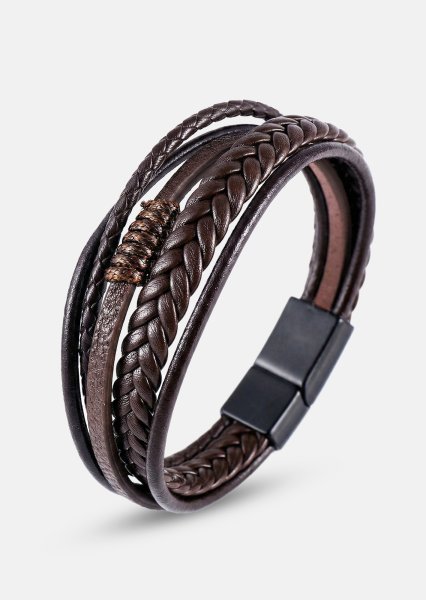 Läderarmband Cavalier Weave