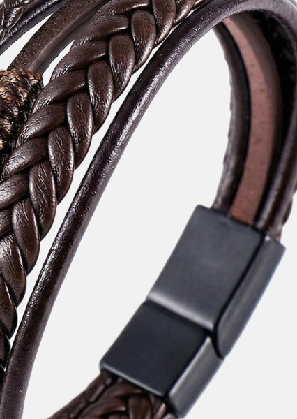 Läderarmband Cavalier Weave