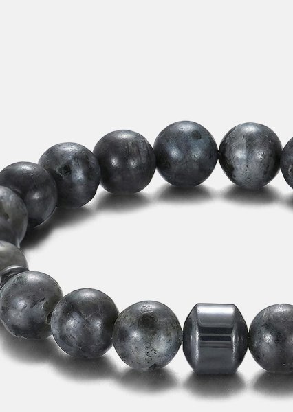 Pärlarmband Obsidian Charm