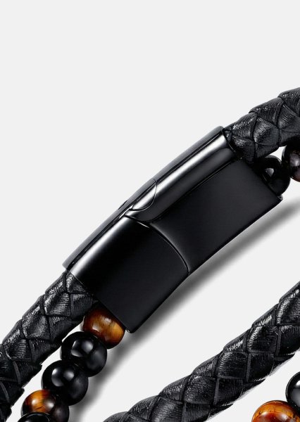 Läderarmband Titan Essence