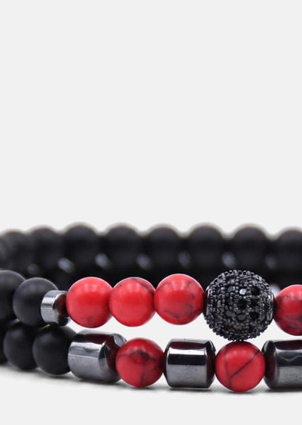 Pärlarmband Crimson Valor