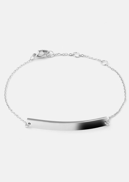 Armband Sleek Elegance - Silverpläterat