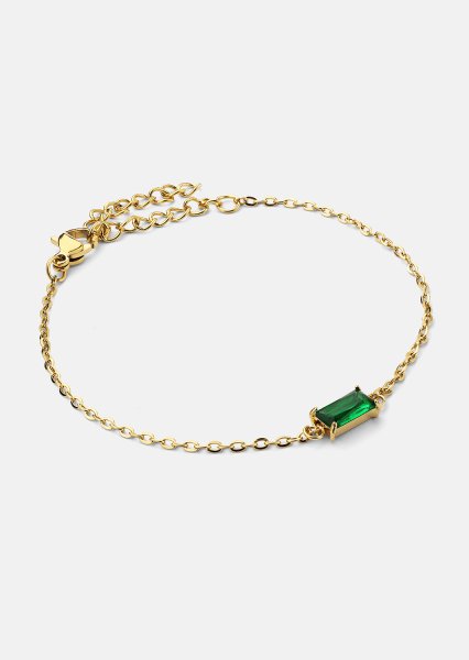 Armband Emeraldis - 18k Guldpläterat