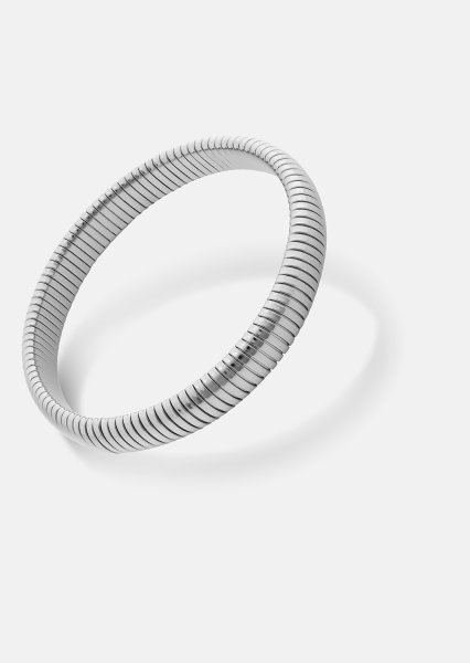 Armband Sculpted Coil - Silver Plated