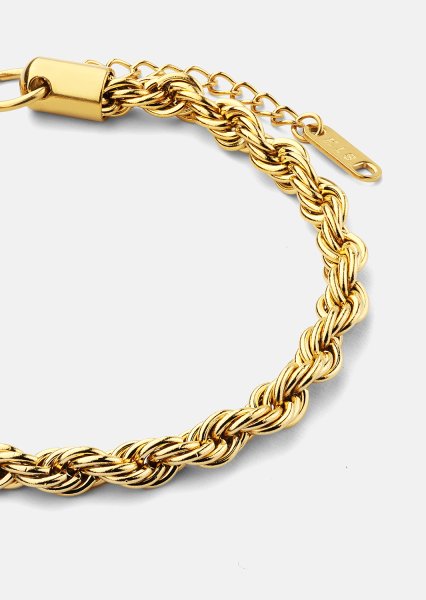 Armband Twistad Elegans - 18k Guldpläterat