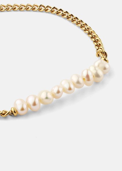 Armband Golden Pearl Chain - 18k Guldpläterat
