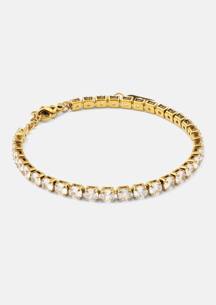 Armband Gloria Band 4mm - 18k Guldpläterat