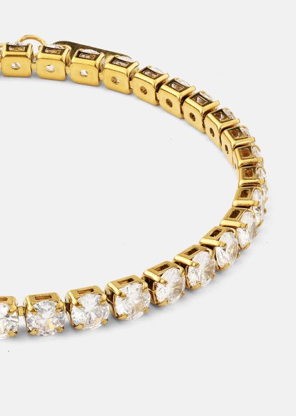Armband Gloria Band 4mm - 18k Guldpläterat