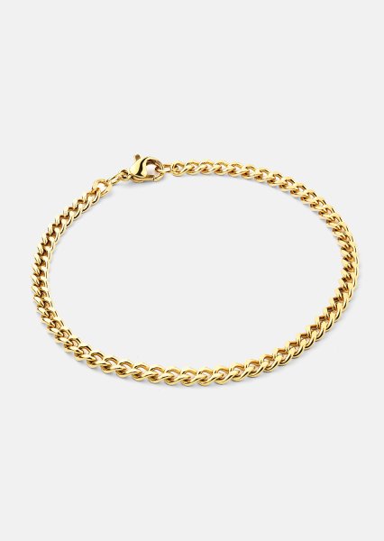 Golden Link Chain Bracelet - 18k Guldpläterat