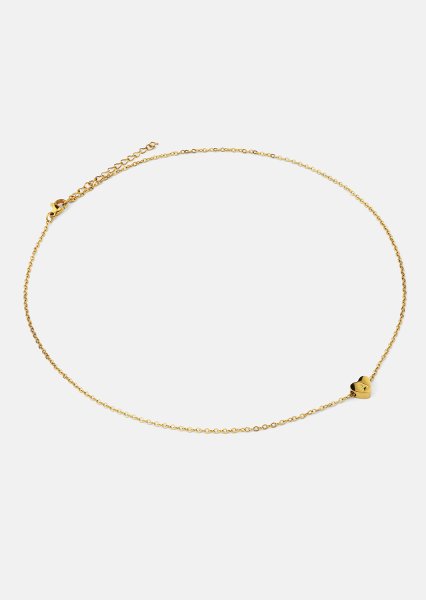 Halsband Heart Letter A-N - 18k Guldpläterat