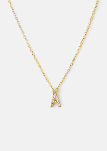 Halsband Initial Letters A-N – 18k Guldpläterat