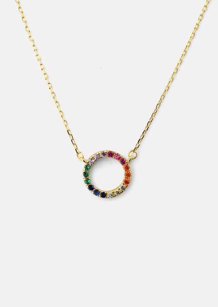 Halsband Color Whisper - 18k Guldpläterat