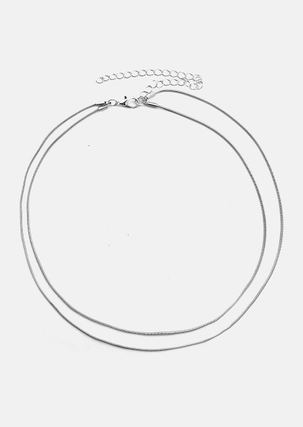 Halsband Duo - Silverpläterat