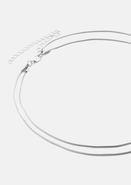 Halsband Duo - Silverpläterat