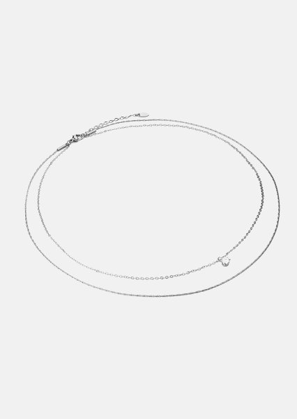 Halsband Celeste– Silverpläterat