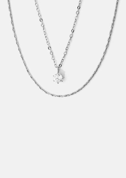 Halsband Celeste– Silverpläterat